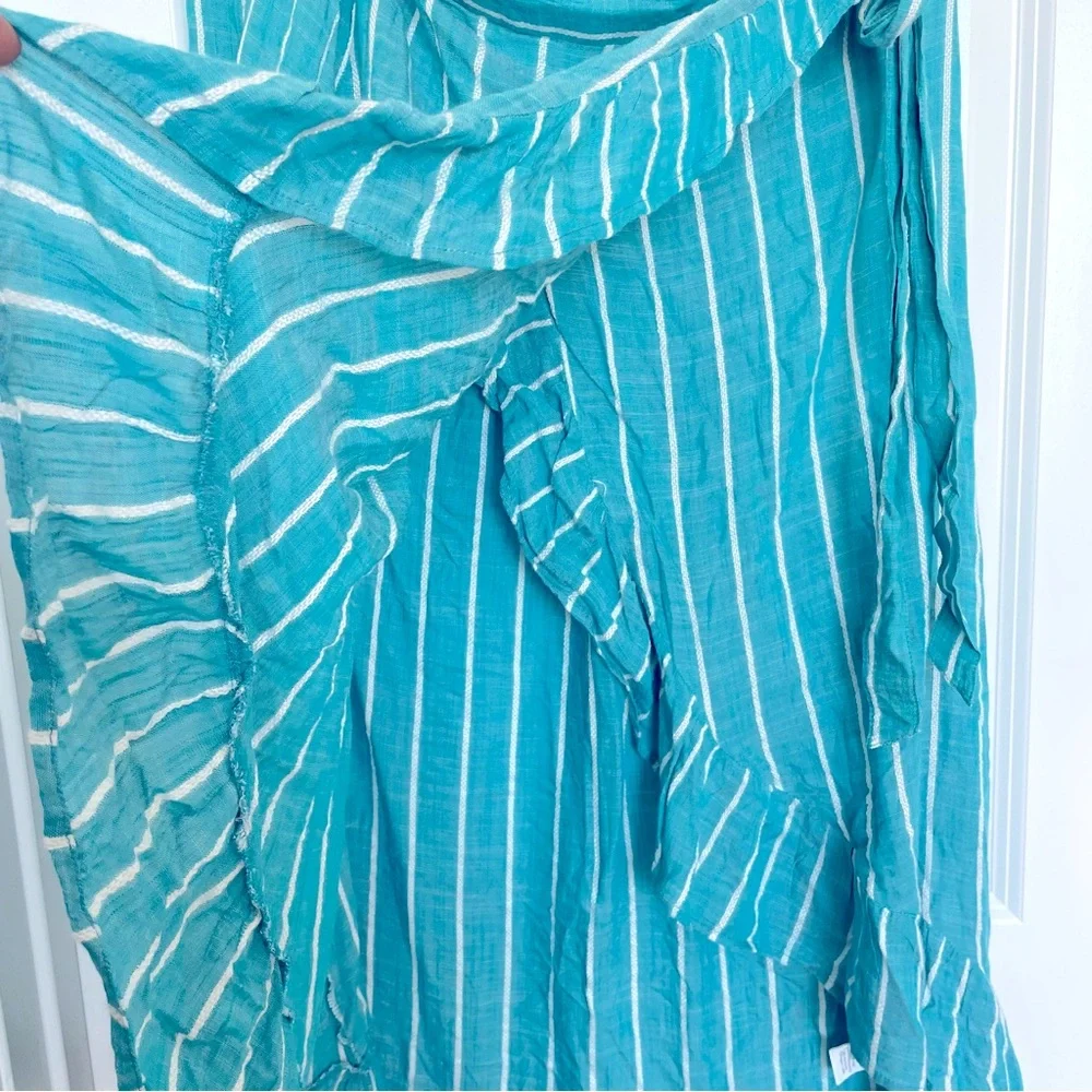 Ruffled Blue Island Asymmetrical Skirt 🏝️ - Picture 6 of 10